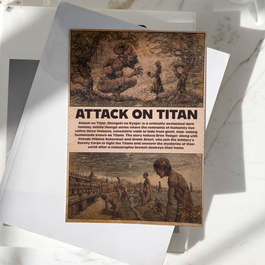 Atack On Titan Poster High Quality - A4 Size - 250GSM - No Self Adhesive