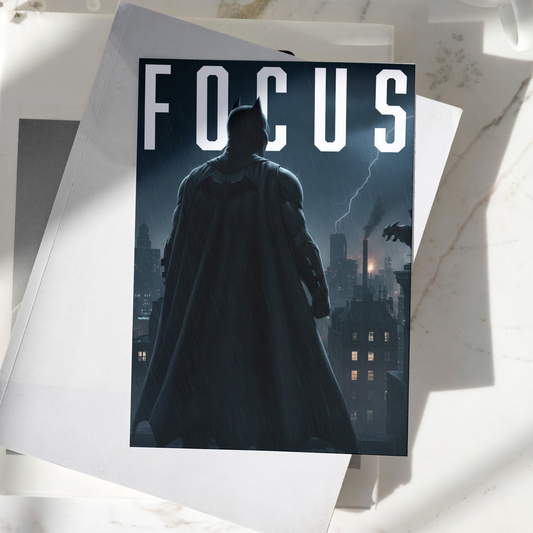 Batman Focus Poster High Quality - A4 Size - 250GSM - No Self Adhesive