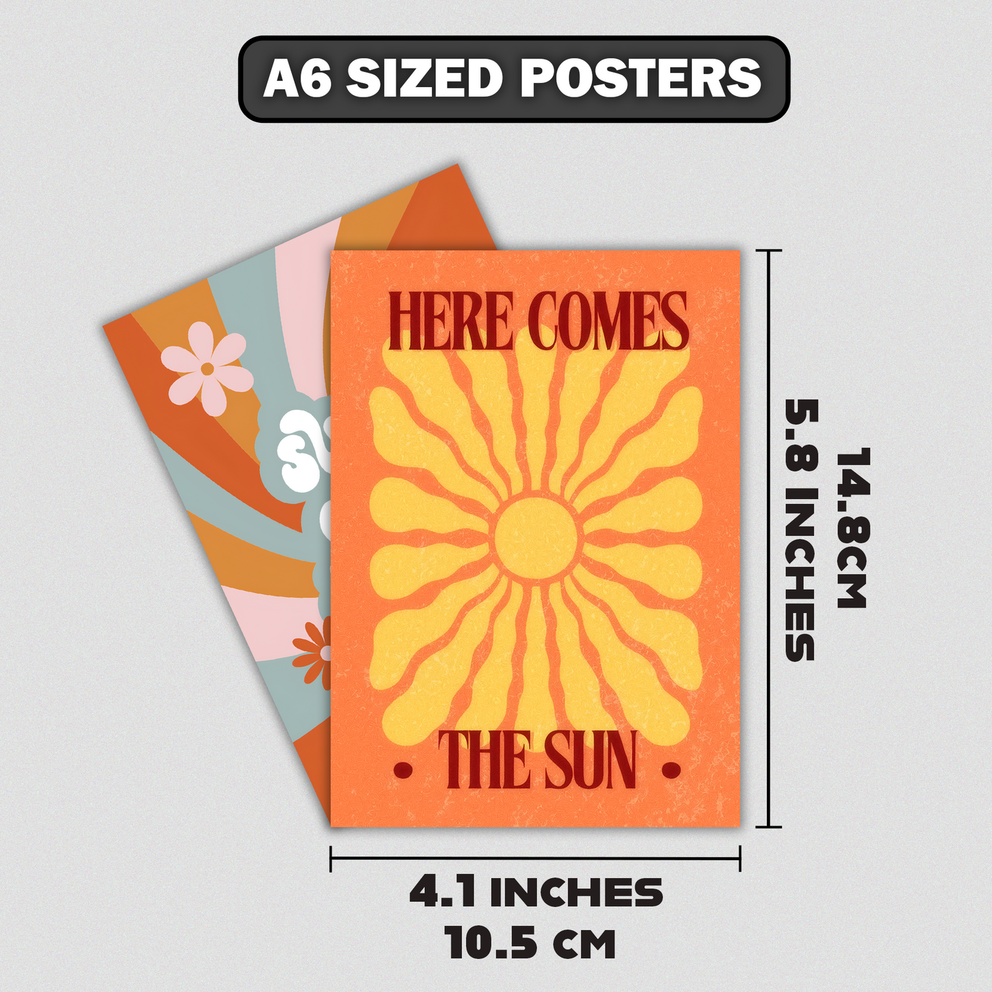 Mini Aesthetic Retro Poster Collection | Set of 15