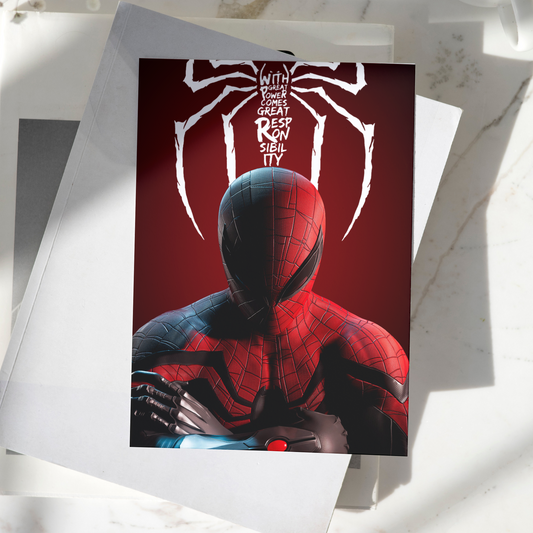 Spiderman Poster High Quality - A4 Size - 250GSM - No Self Adhesive