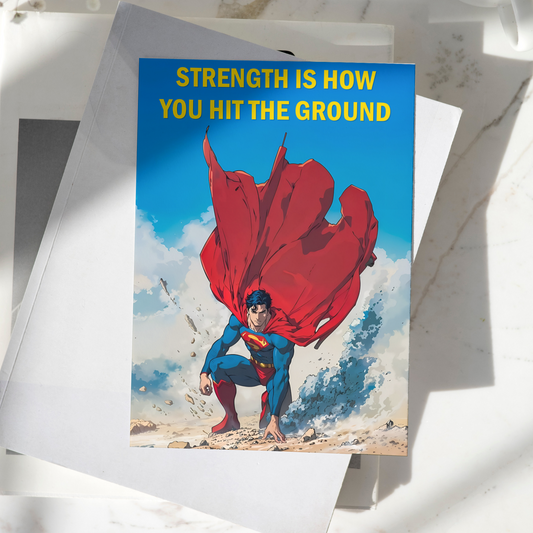 Superman Poster High Quality - A4 Size - 250GSM - No Self Adhesive