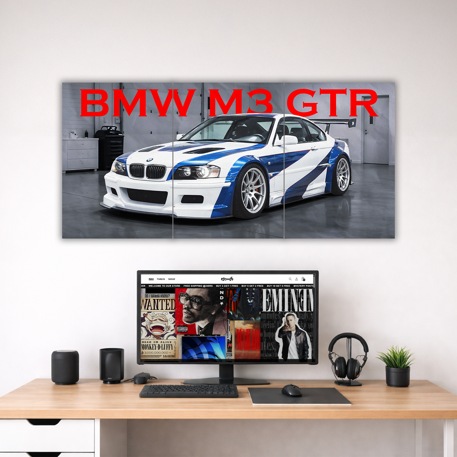 BMW M3 GTR Split Poster | Car Poster