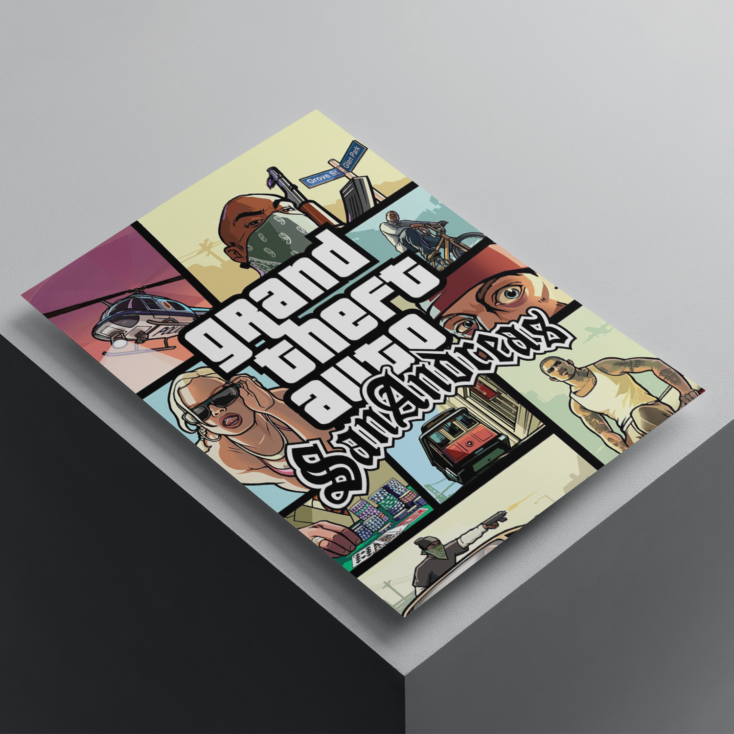 GTA San Andreas Poster High Quality - A4 Size - 300GSM - No Self Adhesive