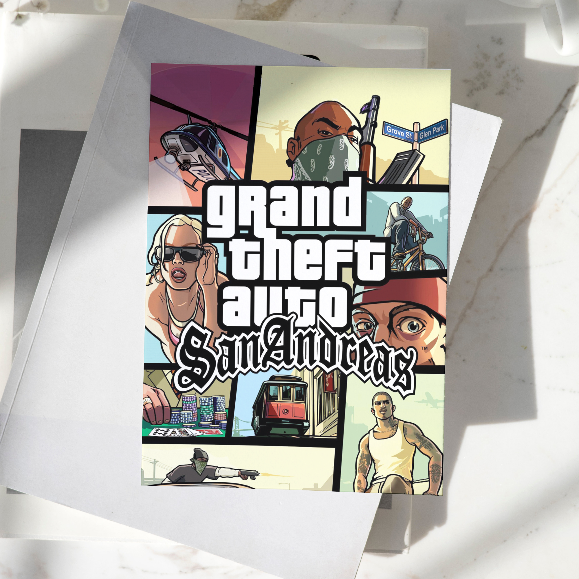 GTA San Andreas Poster High Quality - A4 Size - 300GSM - No Self Adhesive