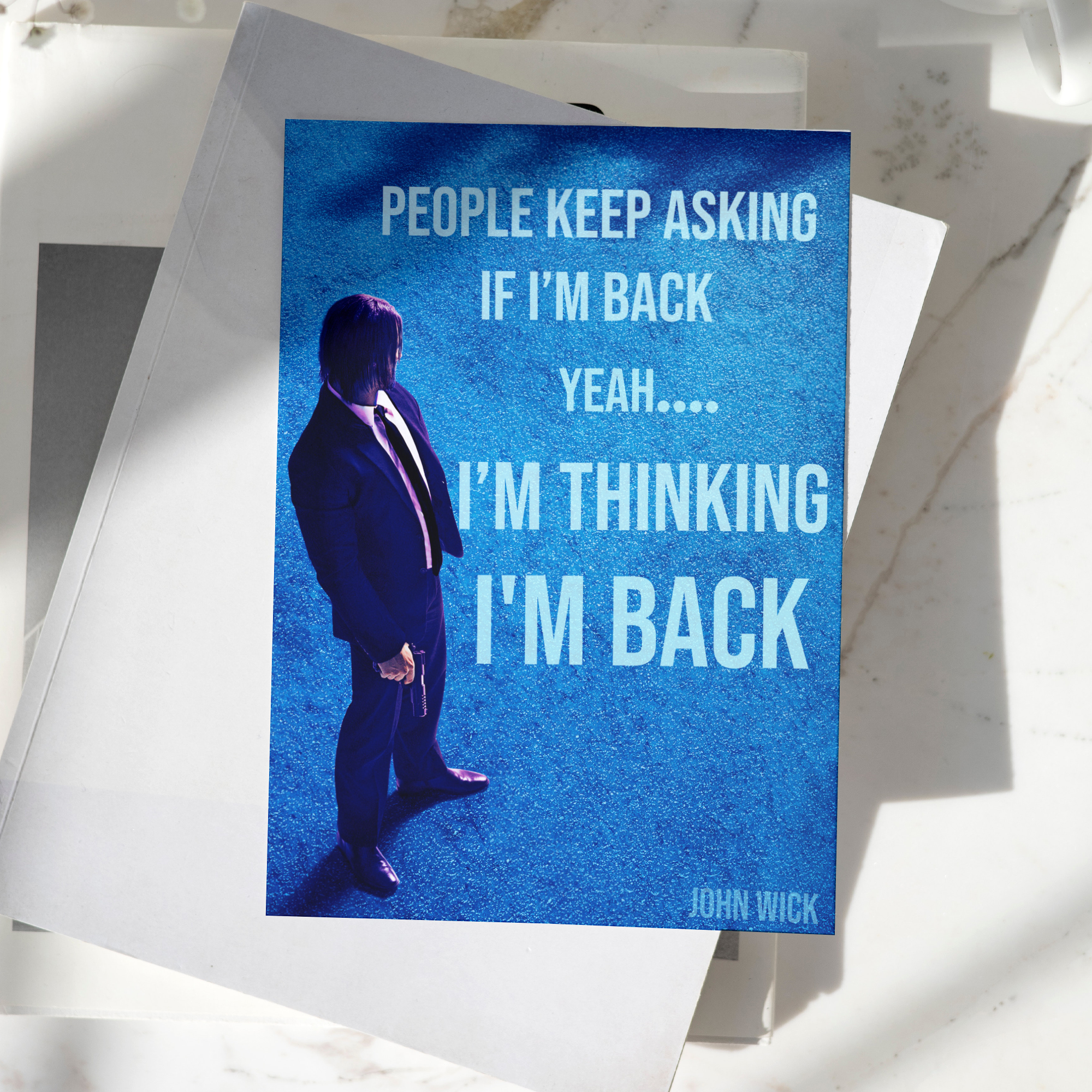 John Wick Poster High Quality - A4 Size - 250GSM - No Self Adhesive