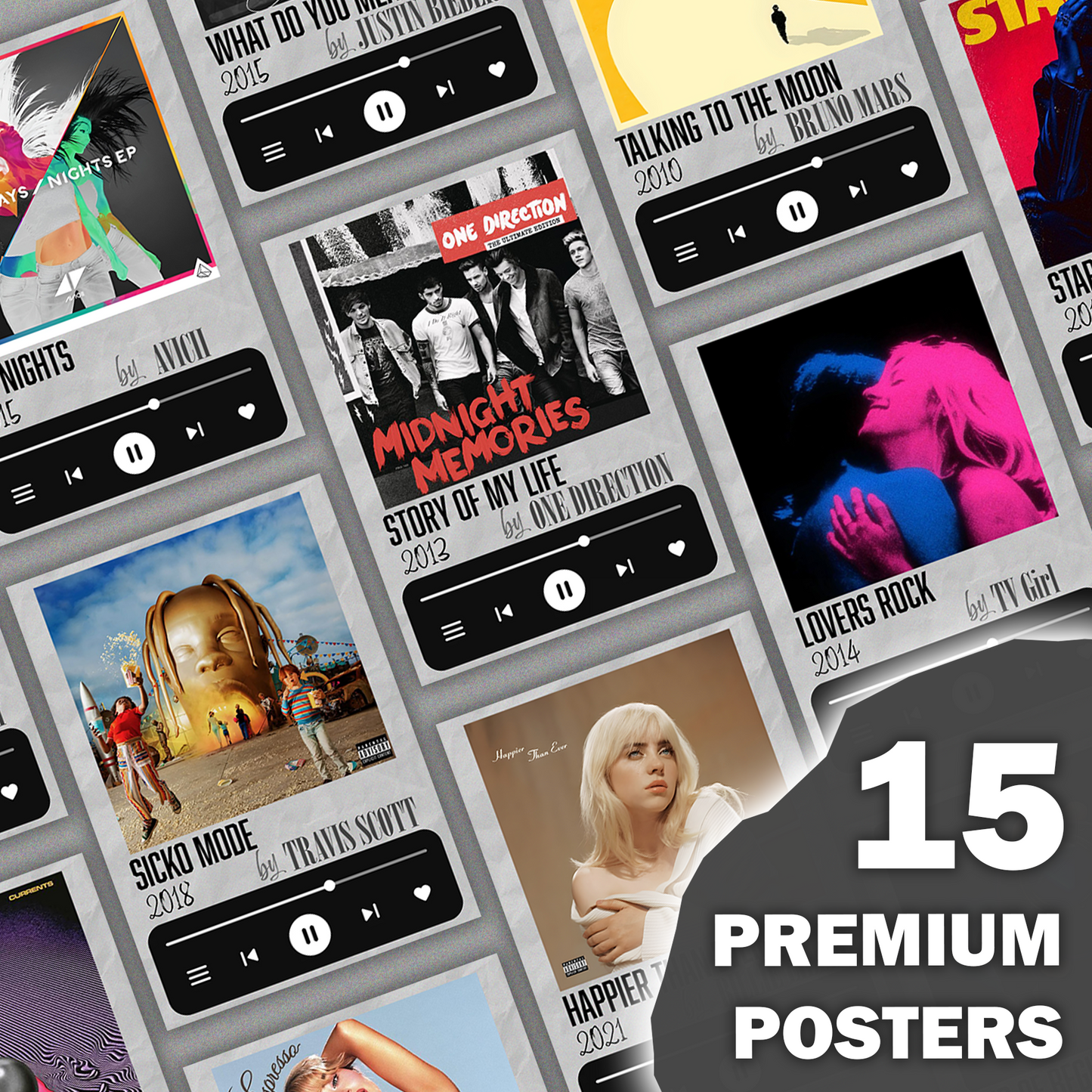 Mini Album Poster Collection | Set of 15