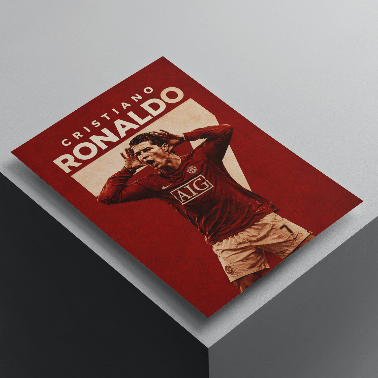 Cristiano Ronaldo Manchester United | Football Poster | A4
