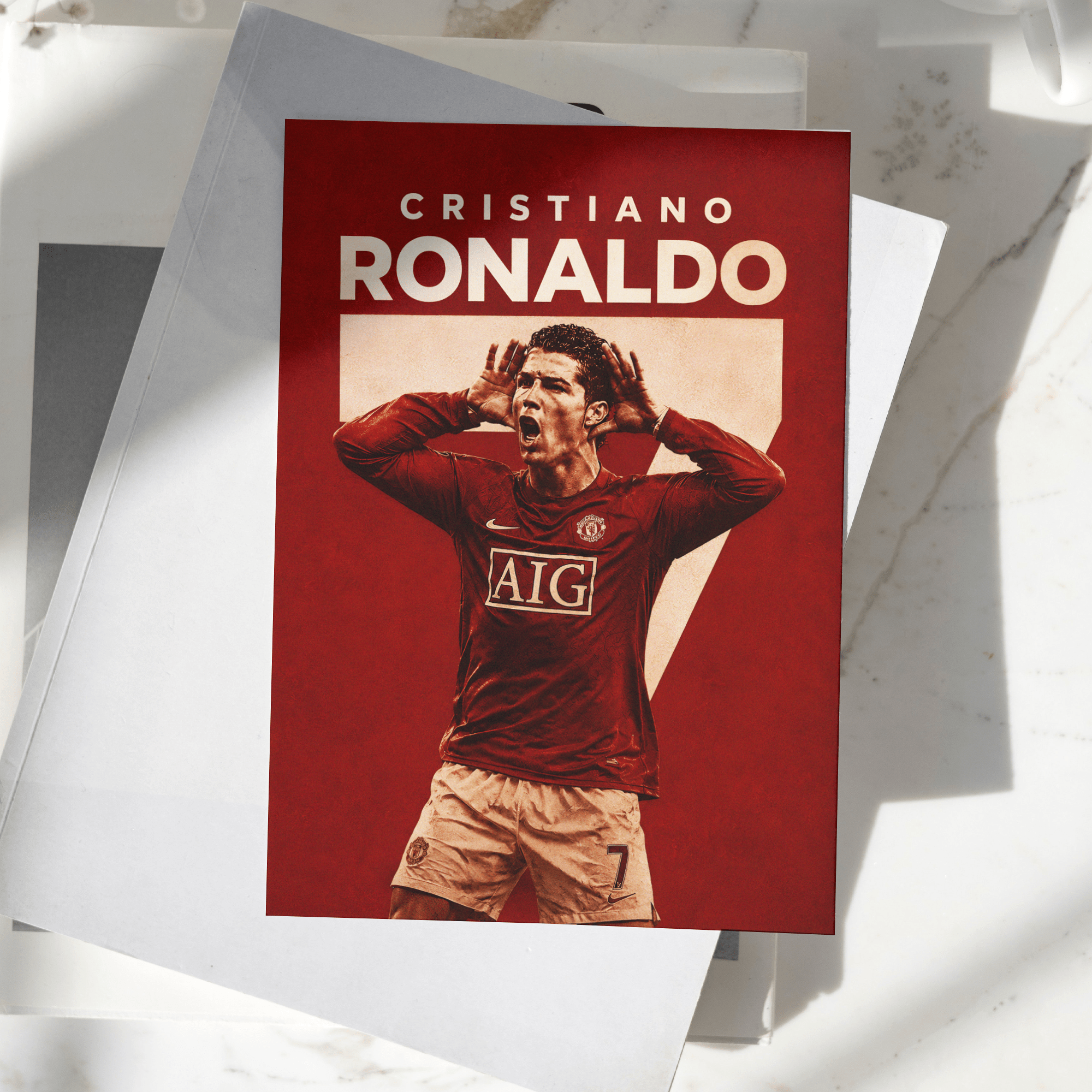 Cristiano Ronaldo Manchester United | Football Poster | A4