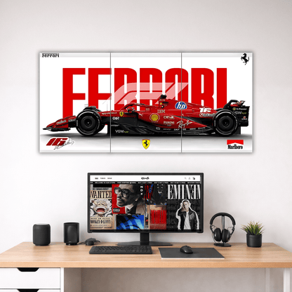 Ferrari SF-24 F1 Split Poster | 3 Piece Set | A4