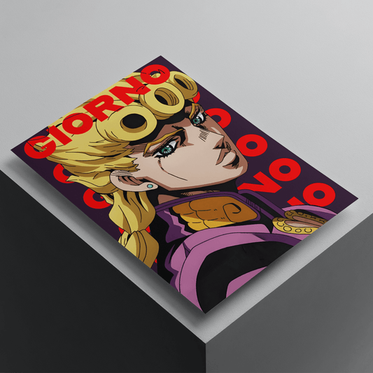 Giorno Giovanna | Anime Poster | A4