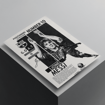 Lionel Messi Barcelona | Football Poster | A4