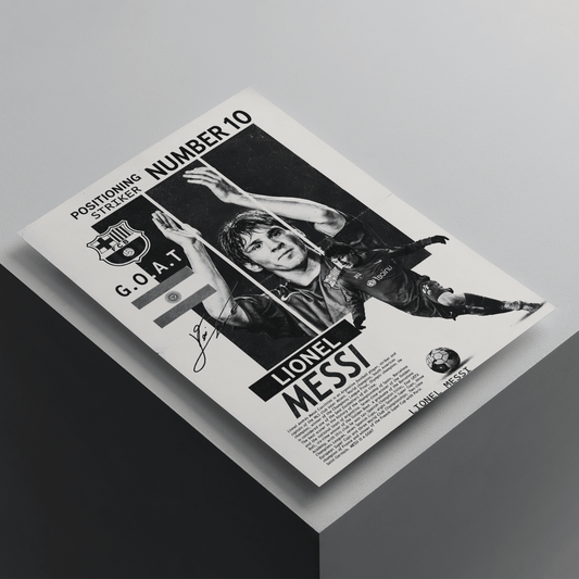 Lionel Messi Barcelona | Football Poster | A4