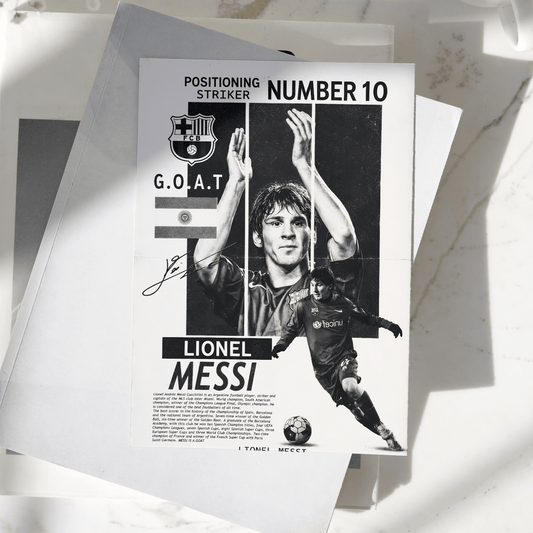 Lionel Messi Barcelona | Football Poster | A4