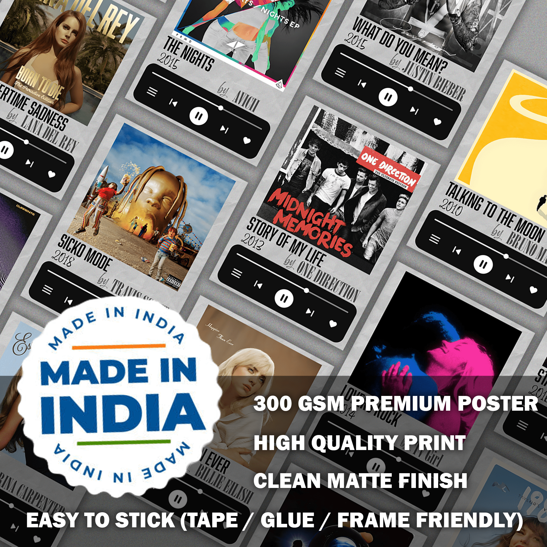 Mini Album Poster Collection | Set of 15 | A6