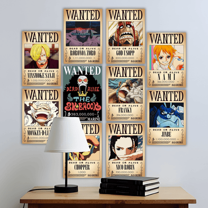 Straw Hats Wanted Poster | Set of 10 | A4 | Free Delivery